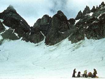 Lychat Glacier, Caucasus, Russia, 3300 m