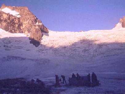 Bashil Glacier, Caucasus, Russia, 3100 m