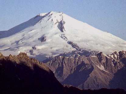 Mount Elbrus, View from Adyr-Su Valley