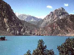 Iskanderkul Lake, Fan Mountains, Tajikistan, 2270