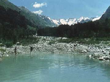 Nameless Lake in Adyl-Su Valley, Caucasus, Russia, 2200