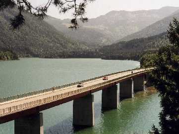 Sylvenstein Lake, Bavarian Alps, Germany