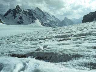 Lekzyr Glacier, Caucasus, Georgia, 3500 m