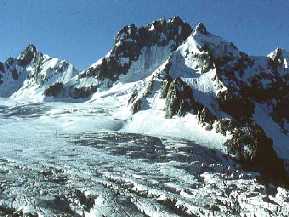 Lekzyr Glacier, Mount Svetgar, Caucasus, Georgia, 3900 m